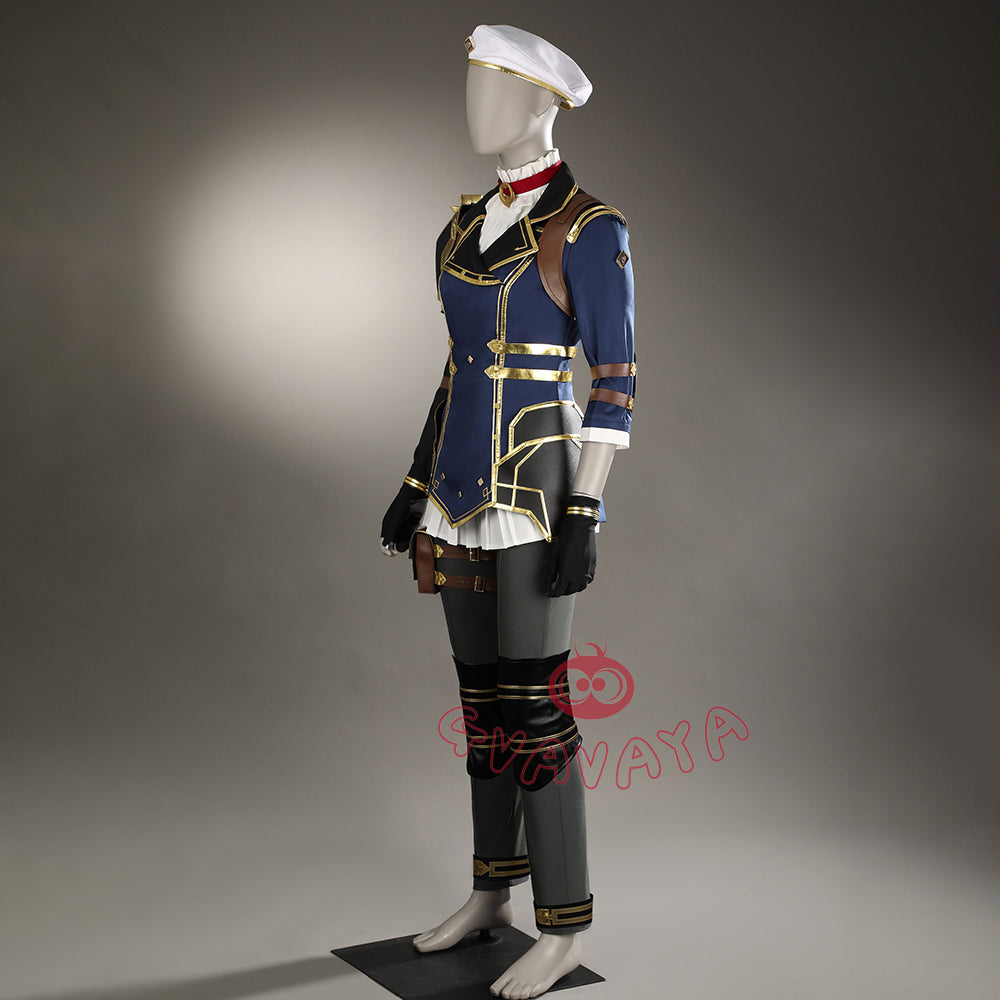 Gvavaya Anime Cosplay League of Legends Arcane 2 Cosplay Caitlyn Kiramman Cosplay Costume