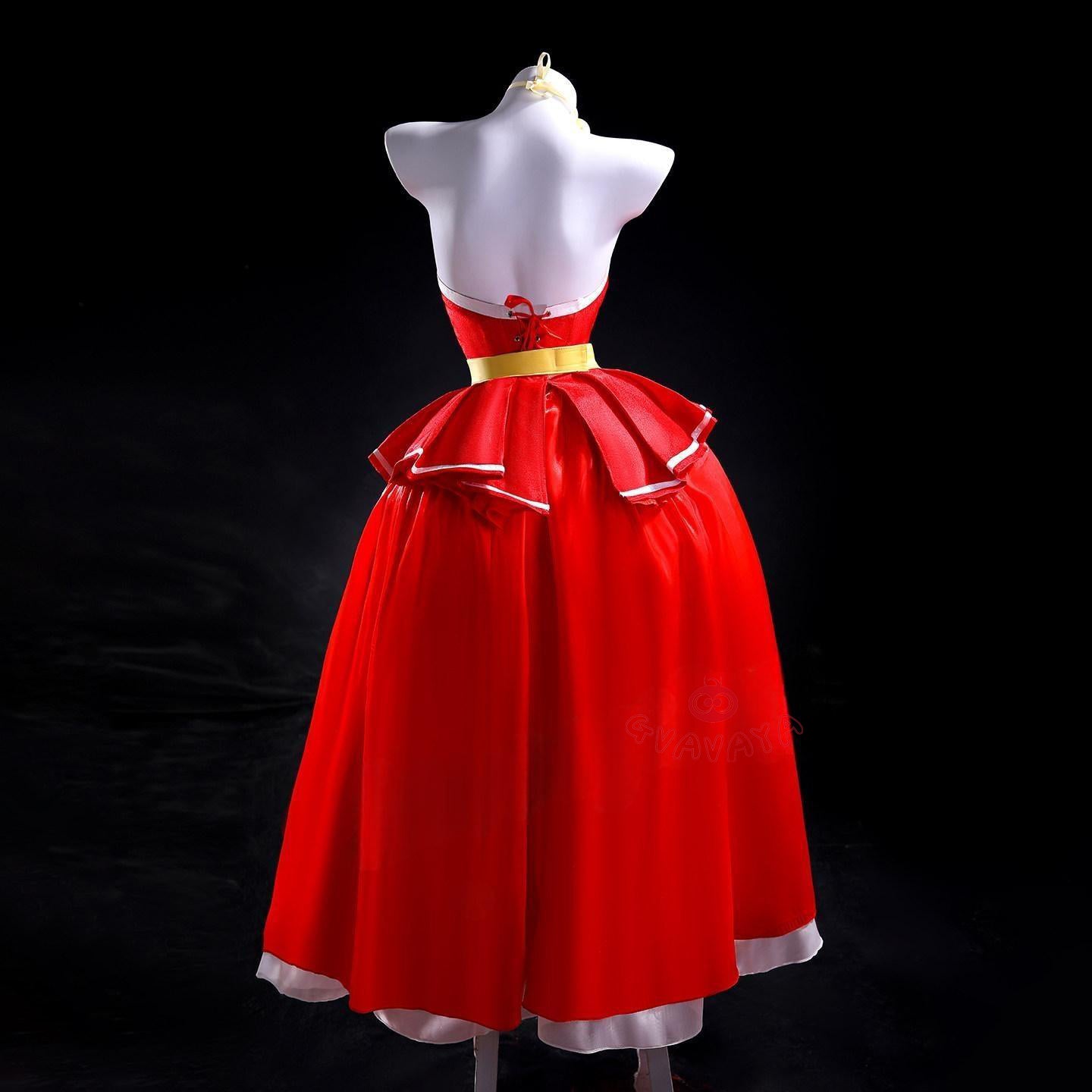 Gvavaya Cosplay HH Cosplay Charlie Morningstar Red Party Dress Charlie Cosplay Costume
