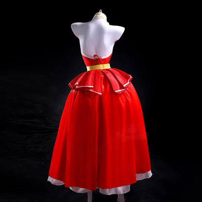 Gvavaya Cosplay HH Cosplay Charlie Morningstar Red Party Dress Charlie Cosplay Costume
