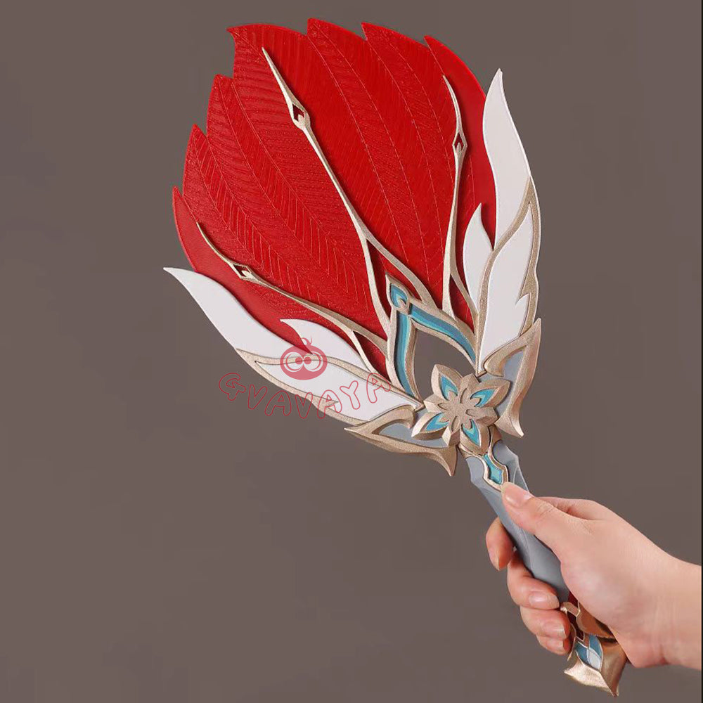 Gvavaya Game Cosplay Honkai Star Rail Jiaoqiu Cosplay Jiaoqiu's Feather Fan Prop