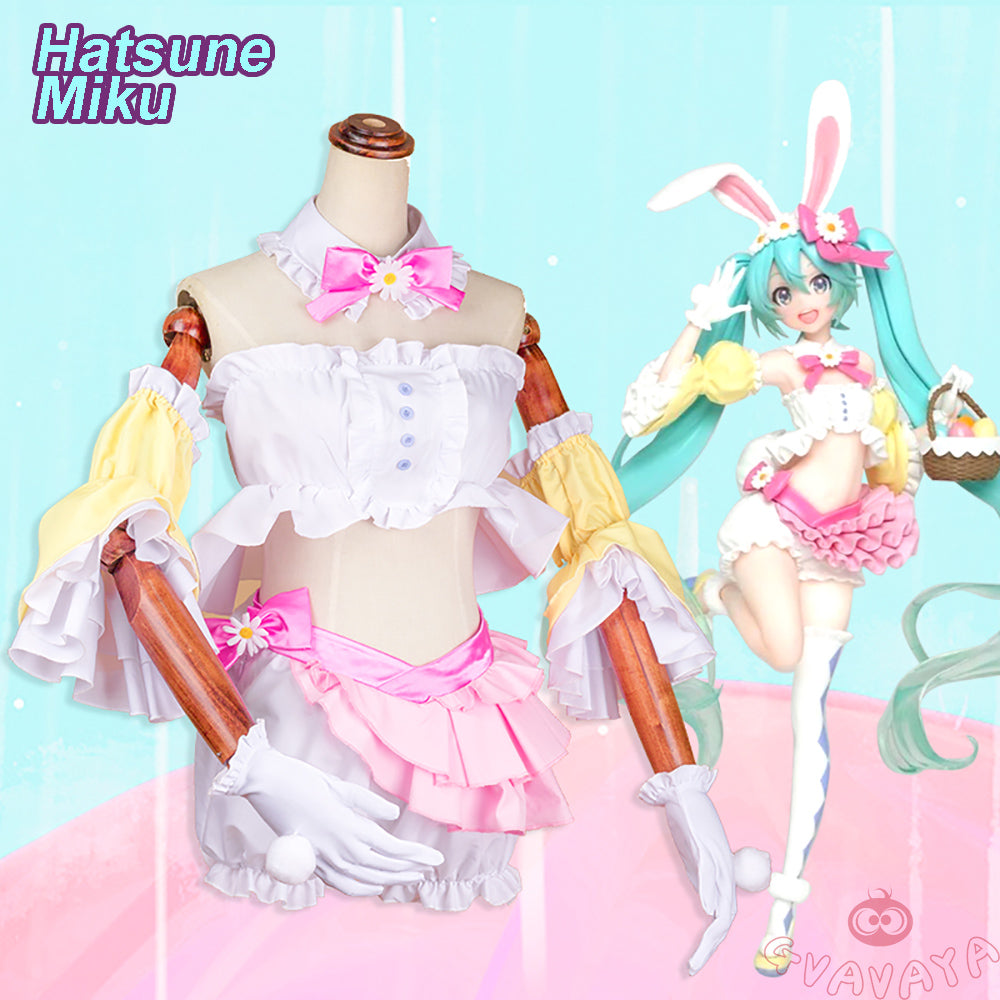 Gvavaya Anime Cosplay Vocaloid Hatsune Miku Bunny Girl Cosplay Costume
