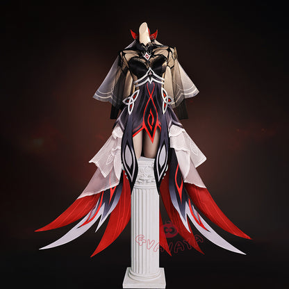 Gvavaya Game Cosplay Genshin Impact Cosplay The Ruler of Death Ronova Cosplay Costume