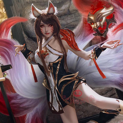 Gvavaya Game Cosplay League of Legends Risen Legend Ahri Cosplay Costume