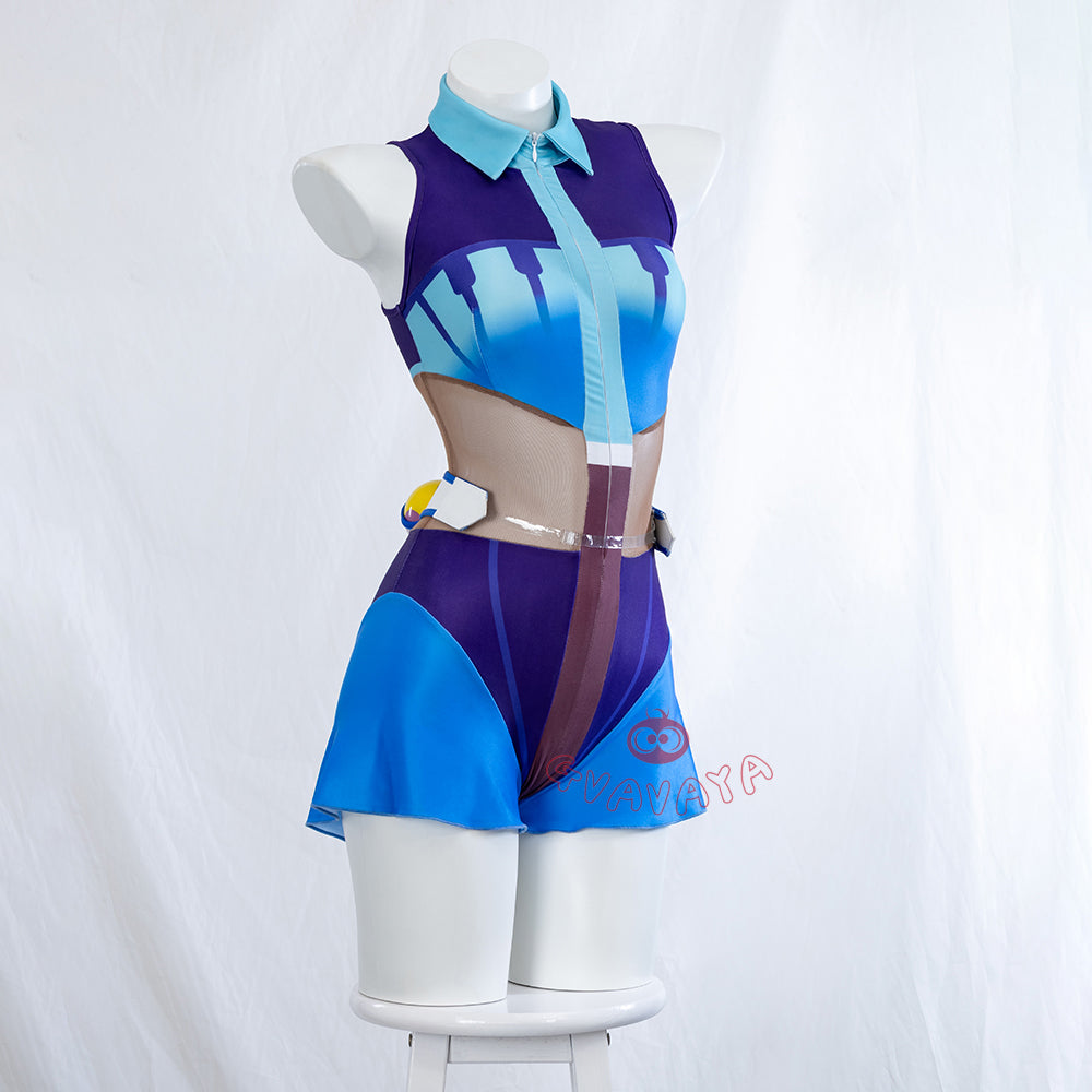 Gvavaya Cosplay Pokemon Feat. V+ Project VOLTAGE Water Type Swimsuit Cosplay Costume