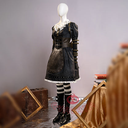 Gvavaya Game Cosplay Alice: Madness Returns Cosplay Alice Steamdress Alice Cosplay Costume