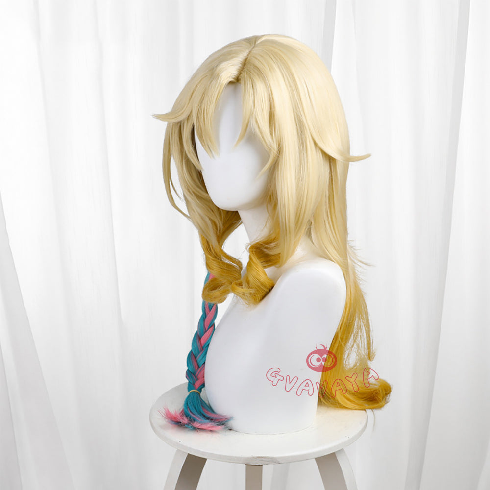 Gvavaya Game Cosplay Genshin Impact Xilonen Cosplay Wig 60cm Gold  Wig