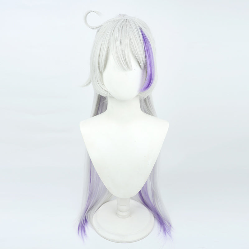 Gvavaya Game Cosplay Honkai Impact 3rd : Kiana Kaslana Cosplay Wig 100cm Long Silvery White And Blue Wig