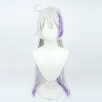 Gvavaya Game Cosplay Honkai Impact 3rd : Kiana Kaslana Cosplay Wig 100cm Long Silvery White And Blue Wig