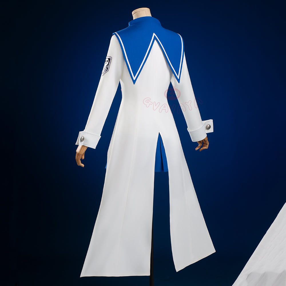 Gvavaya Anime Cosplay Soul Ater Cosplay Maka Albarn White Blue Cosplay Costume