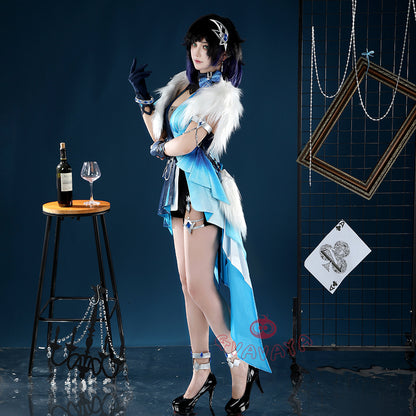 Gvavaya Game Cosplay Genshin Impact Yelan Tranquil Banquet Outfit Yelan Cosplay Costume