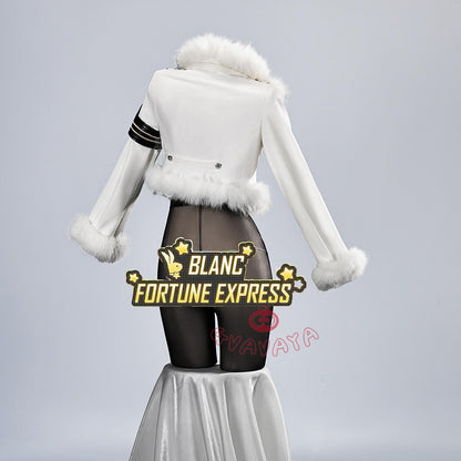 Gvavaya Game Cosplay Goddess of Victory: Nikke Cosplay Blanc (Fortune Express) Cosplay Costume