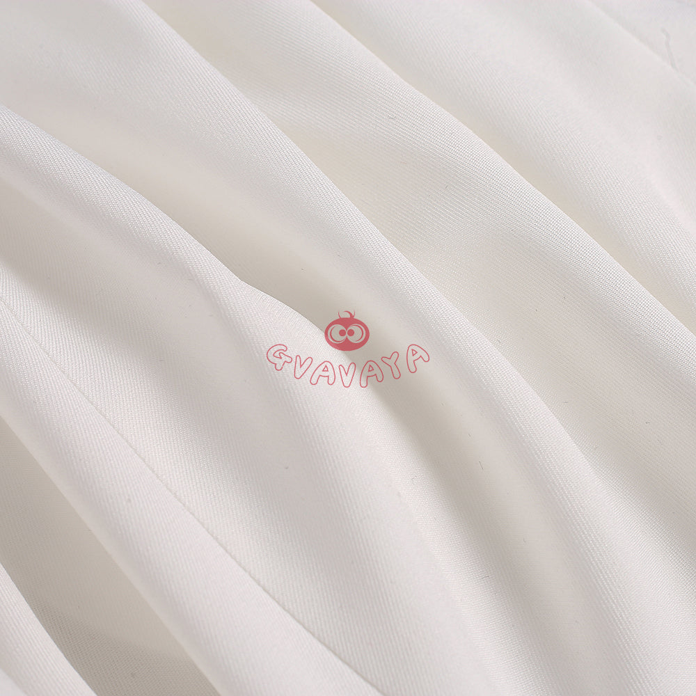Gvavaya Anime Cosplay BB Cosplay Ciel White Floral Hat Striped Formal Dress Cosplay Costume
