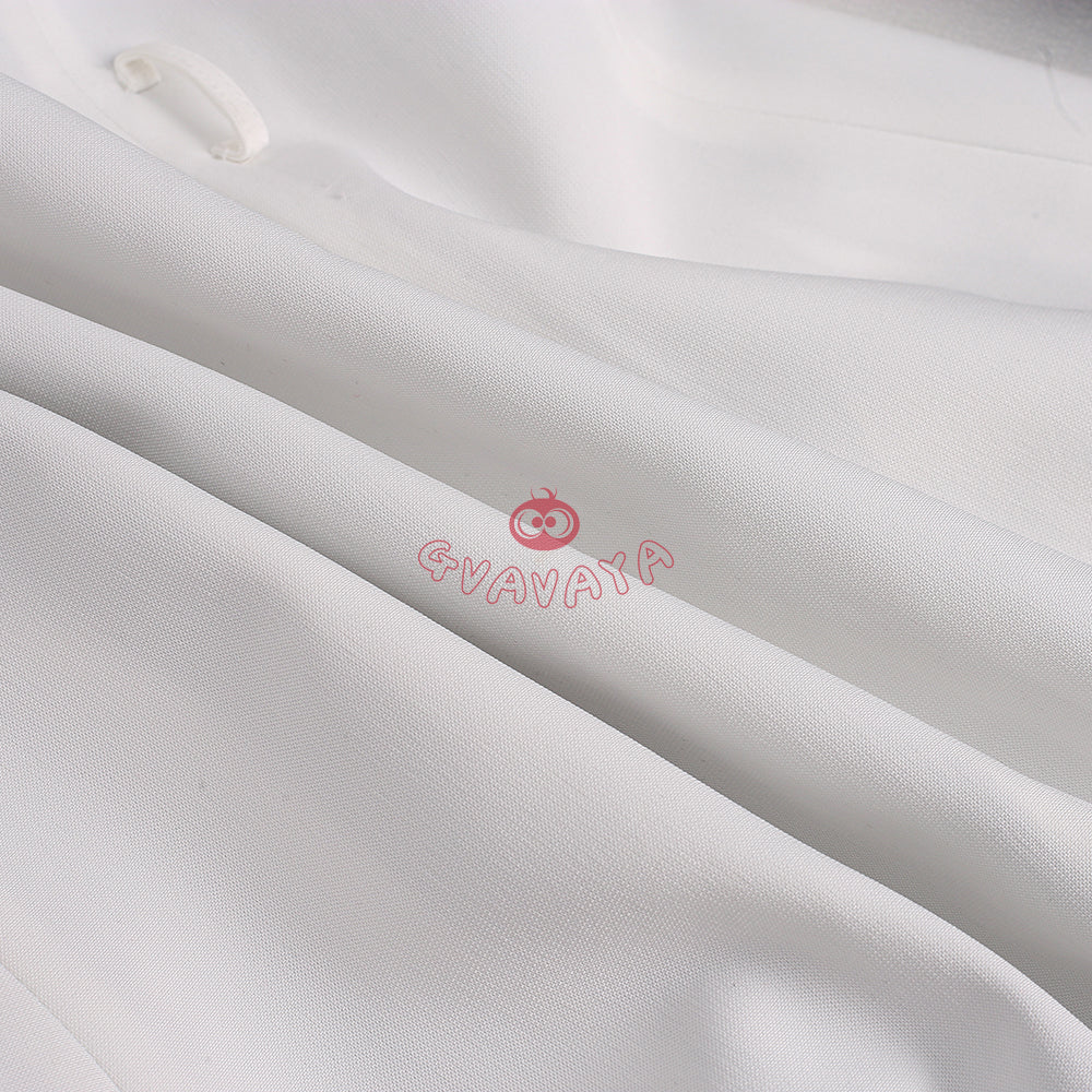 Gvavaya Anime Cosplay BB Cosplay Ciel White Floral Hat Striped Formal Dress Cosplay Costume