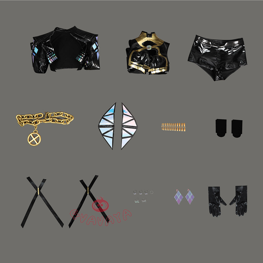 Gvavaya Game Cosplay White Queen Cosplay Emma X-Revolution Cosplay Costume