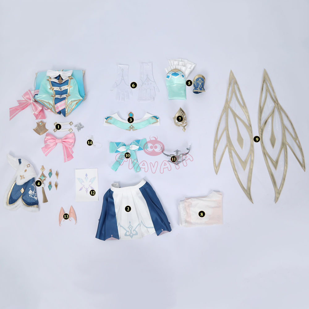 Gvavaya Game Cosplay Genshin Vesna Cosplay Costume