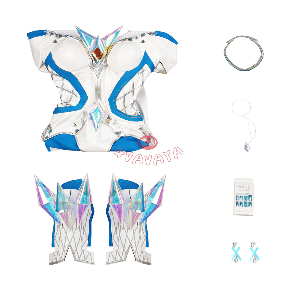 Gvavaya Game Cosplay White Queen Cosplay Emma Frost Cosplay Costume A