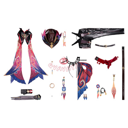 Gvavaya Game Cosplay Genshin Impact Cosplay Chasca Cosplay Costume