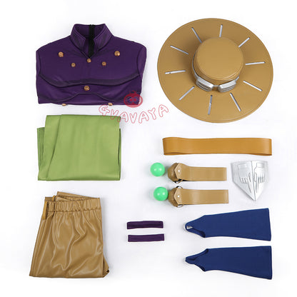 Gvavaya Cosplay STEEL BALL RUN Cosplay Costume JoJo Gyro Zeppeli Cosplay Costume