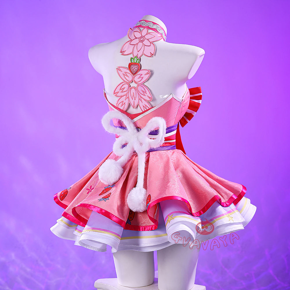 Gvavaya Game Cosplay Psylocke Daring Daifuku Pink Cosplay Costume