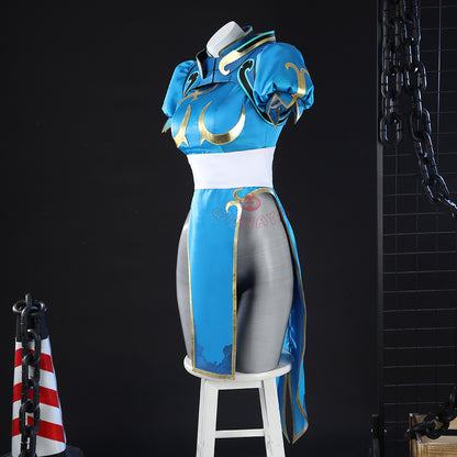 Gvavaya Game Cosplay Overwatch 2 x Street Fighter 6 Cosplay Chunli Juno Cosplay Costume