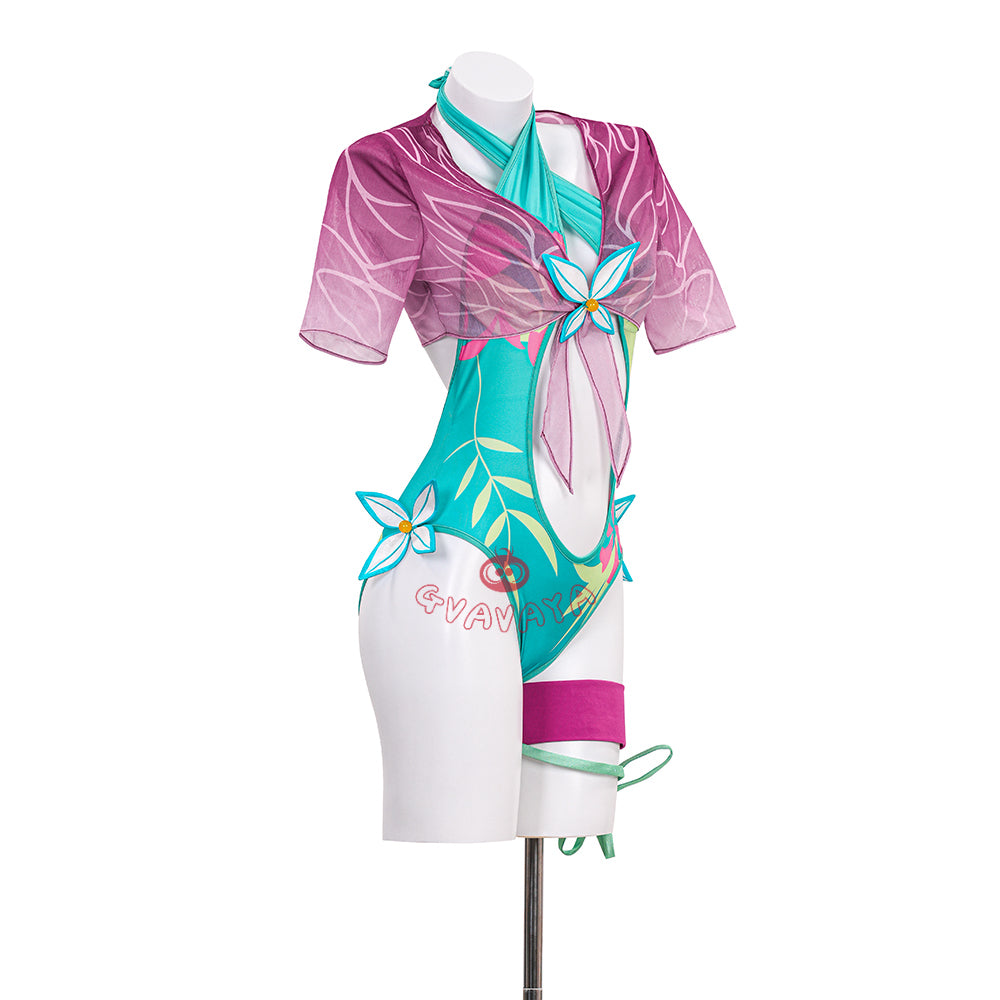 Gvavaya Game Cosplay MR Psylocke Breezy Butterfly Swimsuit Psylocke Cosplay