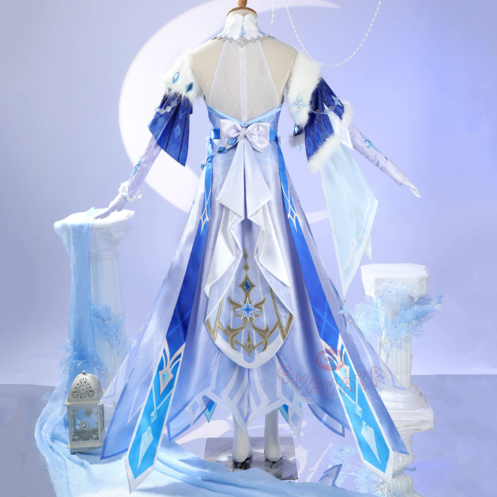 Gvavaya Game Cosplay Genshin Cryo Archon Tsaritsa Cosplay Costume