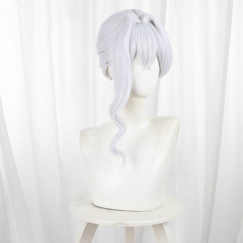 Gvavaya Anime Cosplay MIAFOFT Scarlett Cosplay Wig 45cm Long Silver Wig