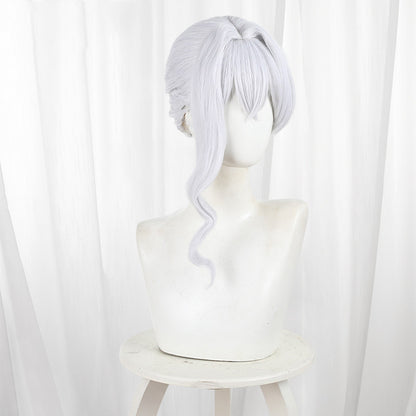 Gvavaya Anime Cosplay MIAFOFT Scarlett Cosplay Wig 45cm Long Silver Wig