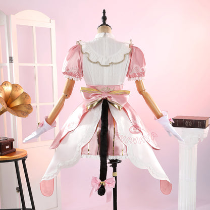Gvavaya Game Cosplay Kiriko Pink Cat Maid Cosplay Costume