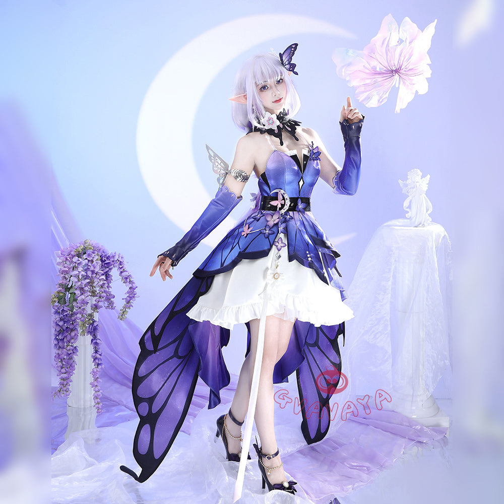 Gvavaya Game Cosplay Honkai Star Rail Cosplay Castorice Gossamer Flutter Splash Art Cosplay Costume