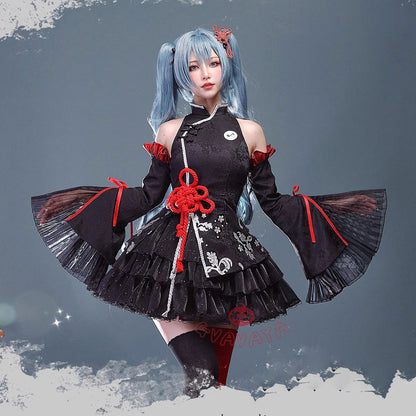 Gvavaya Cosplay Chinese Costume Hatsune Miku Wafers Collect Ver. Cosplay Costume Hatsune Miku Cosplay