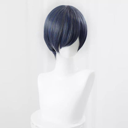 Gvavaya Anime Cosplay Black Butler Ciel Phantomhive Cosplay Wigs For Men And Women 30cm/75cm Long Blue Gray Hair