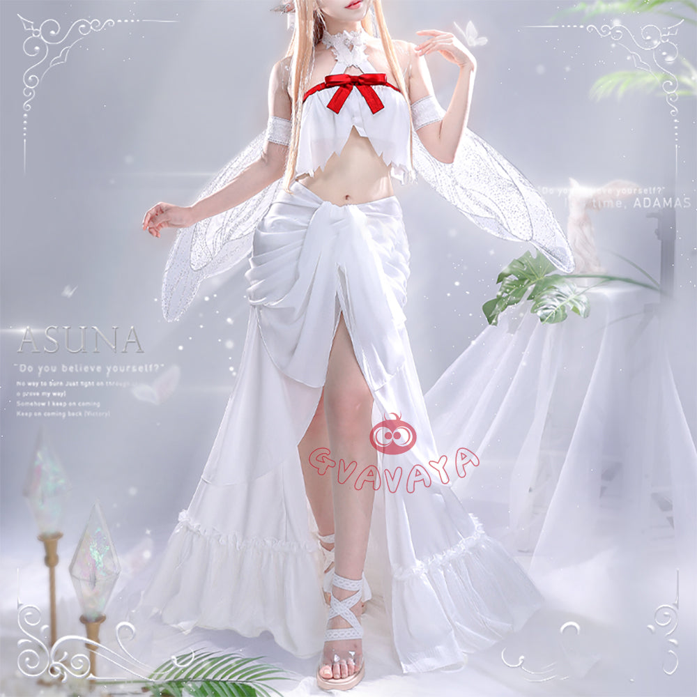 Gvavaya Anime Cosplay Sword Art Online Cosplay Asuna Yuuki Cosplay Costume