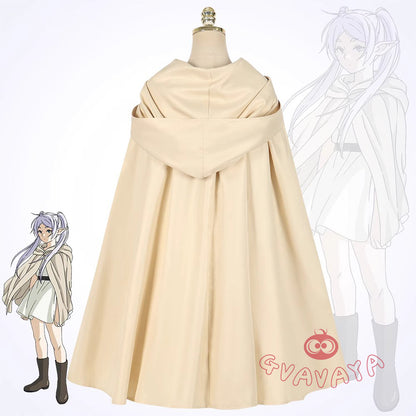 Gvavaya Anime Cosplay Frieren: Beyond Journey's End Cosplay Frieren Winter Cloak Suit Cosplay Costume