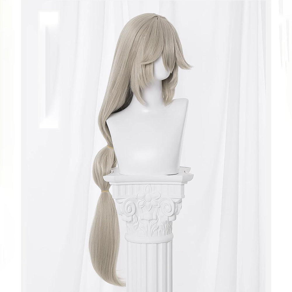 Gvavaya Anime Cosplay Zenless Zone Zero Alexandrina Sebastiane/Rina Cosplay Wig Flax Gray 100cm Hair