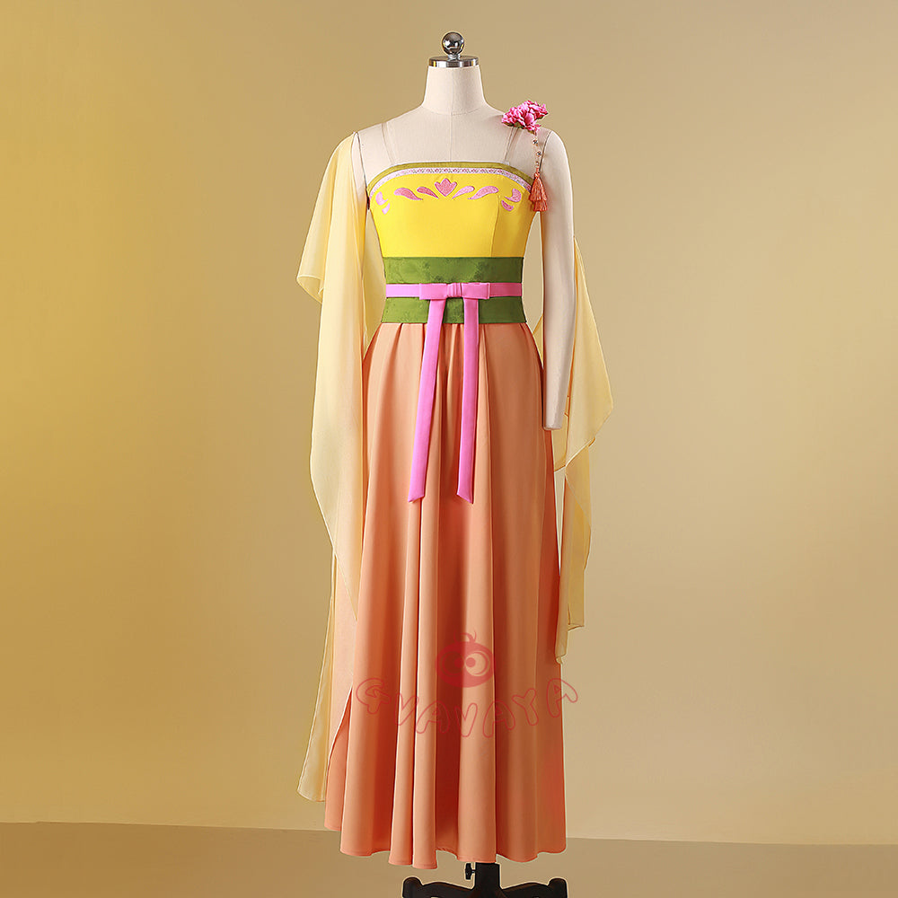 Gvavaya Anime Cosplay Maomao Yellow Dress Maomao Cosplay Costume