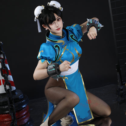 Gvavaya Game Cosplay Overwatch 2 x Street Fighter 6 Cosplay Chunli Juno Cosplay Costume