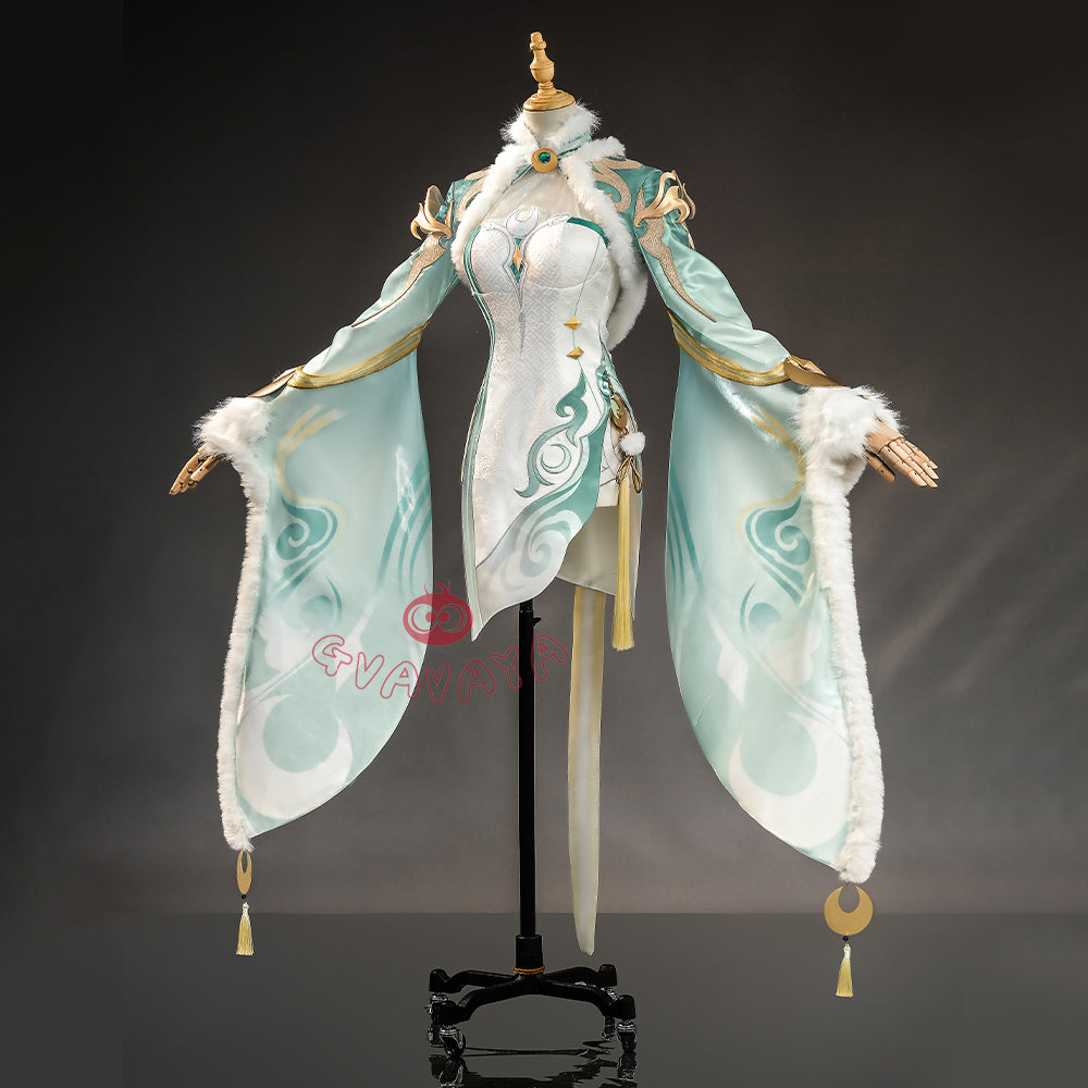 Gvavaya Game Cosplay Genshin Impact Cosplay Zibai Cosplay Costume