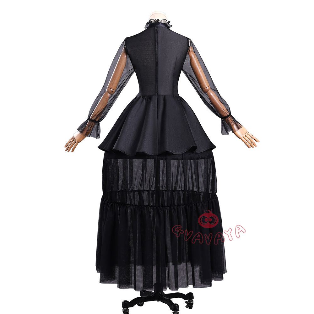 Gvavaya Movie Cosplay Wednesday Party Dress Wednesday Cosplay Halloween Costume