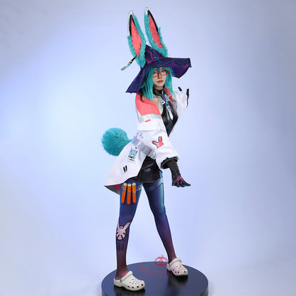 Gvavaya Game Cosplay League of Legends Cosplay Battle Bunny Aurora Cosplay Costume