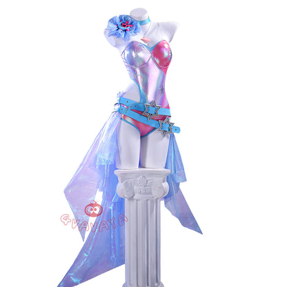 Gvavaya Game Cosplay MR Luna Snow‌ Disco Pop Cosplay Costume