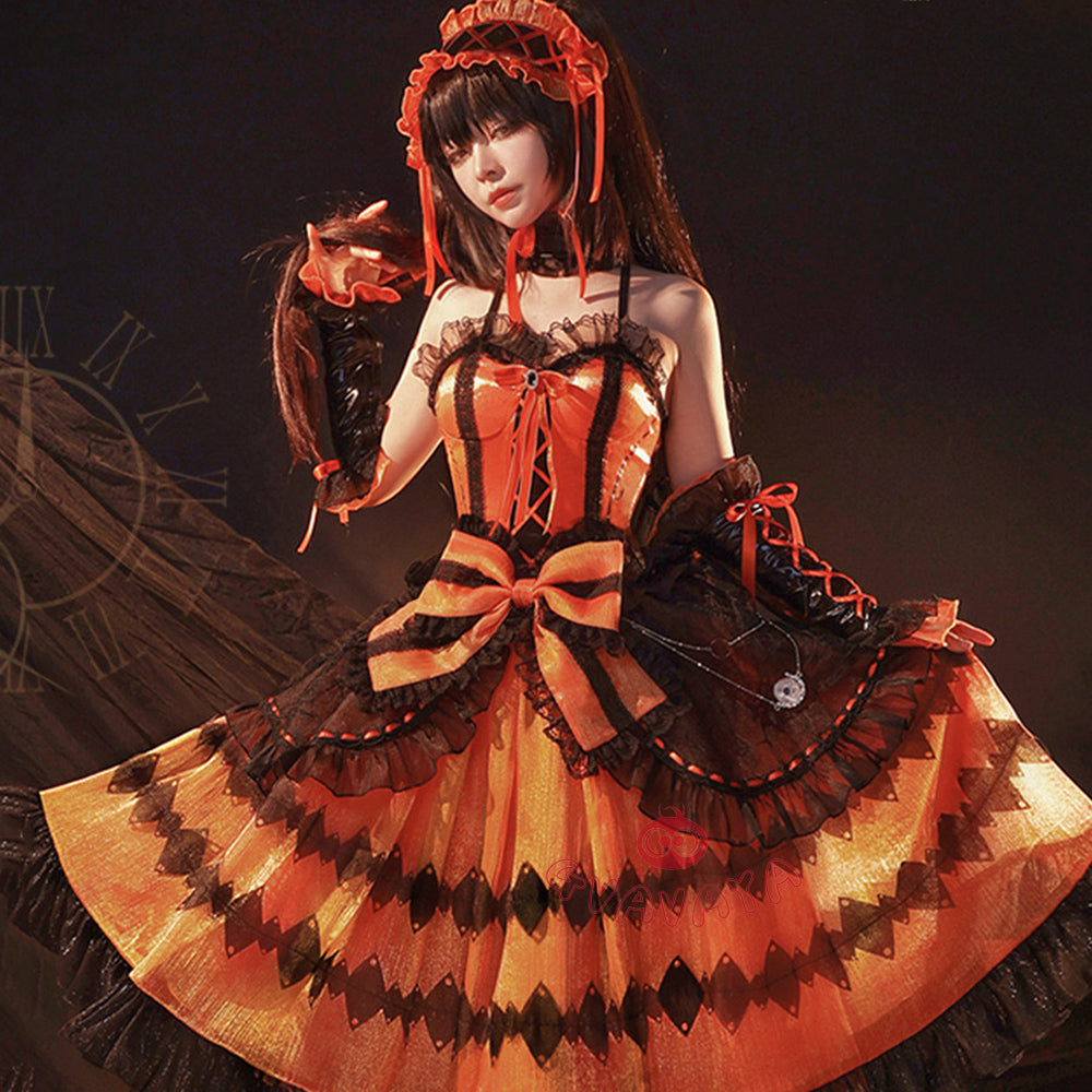 Gvavaya Cosplay DATE A LIVE  Cosplay Costume Tokisaki Kurumi (Nightmare) Cosplay