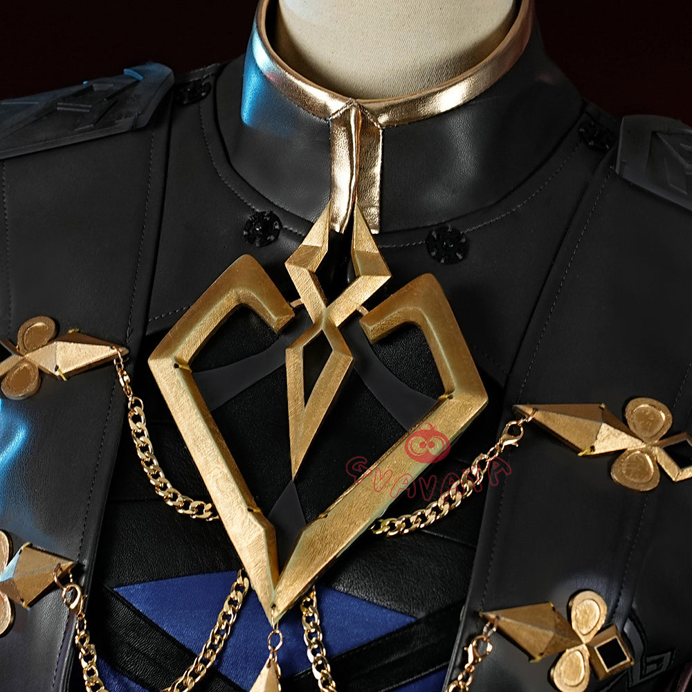 Gvavaya Game Cosplay Genshin Impact 11th Fatui Harbingers Cosplay  The Captain: II Capitano Cosplay Costume