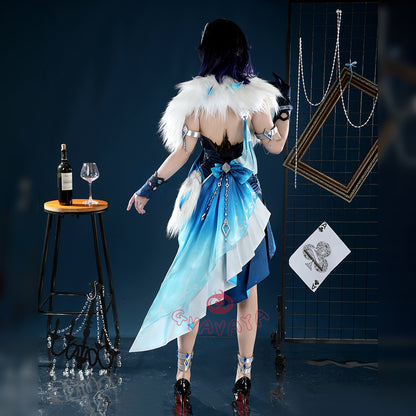 Gvavaya Game Cosplay Genshin Impact Yelan Tranquil Banquet Outfit Yelan Cosplay Costume