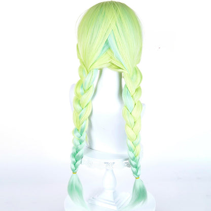 Gvavaya Anime Cosplay New PANTY & STOCKING with GARTERBELT Gunsmith Bitch Cosplay Wig 75cm Long Green Wig