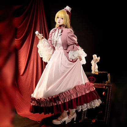 Gvavaya Cosplay GOSICK Cosplay Costume Victorique De Blois Pink Dress Suit Cosplay