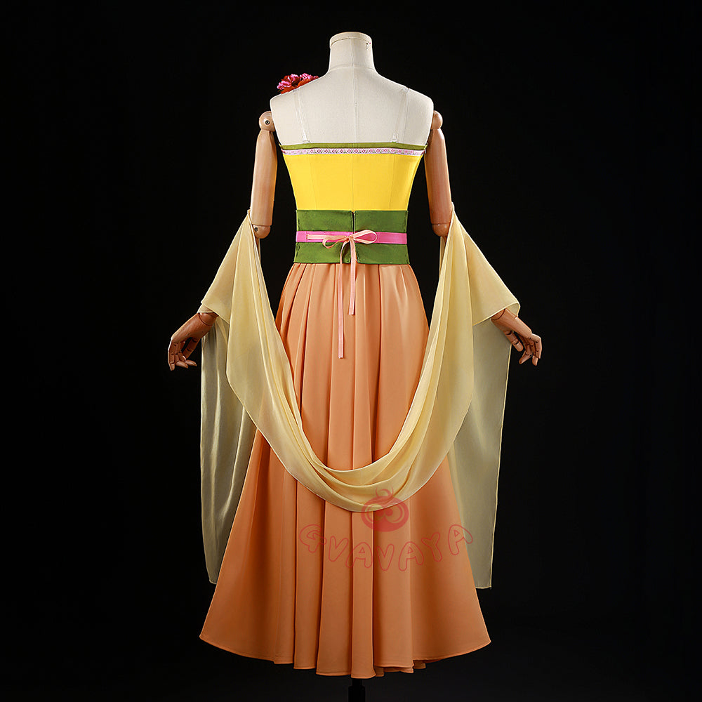 Gvavaya Anime Cosplay Maomao Yellow Dress Maomao Cosplay Costume