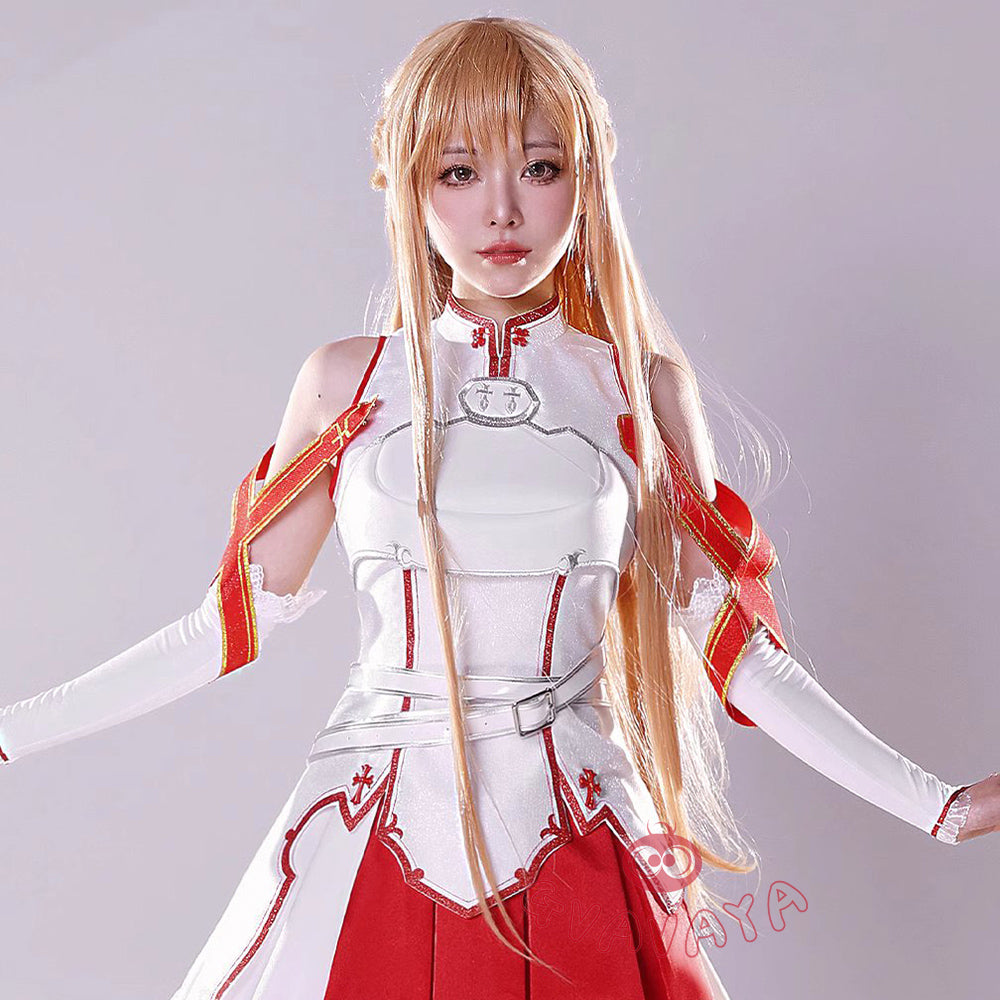 Gvavaya Anime Cosplay Sword Art Online Cosplay Asuna Yuuki Cosplay Cos