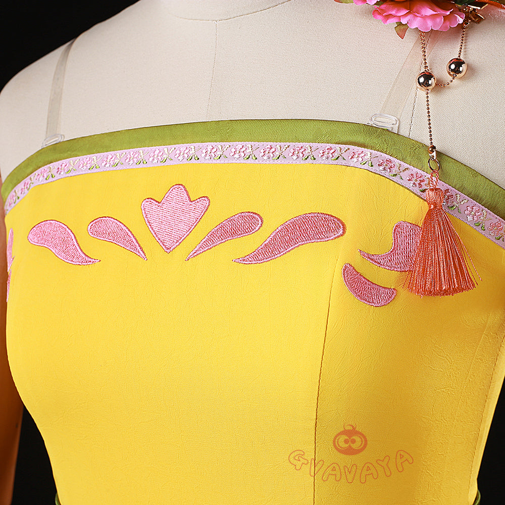 Gvavaya Anime Cosplay Maomao Yellow Dress Maomao Cosplay Costume