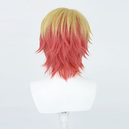 Gvavaya Anime Cosplay Oshi no Ko: Akuamarin Hoshino  Cosplay Wig Yellow Red 30cm Hair
